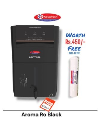 Aroma Black Copper Ro Water Purifier | Pro Series | One year Warranty on RO Pump and Electric Power Supply | Consumables are chargeable | Free Installation worth Rs.549 and Two Times Free Home Service Visits (250×2=Rs.500 Free)