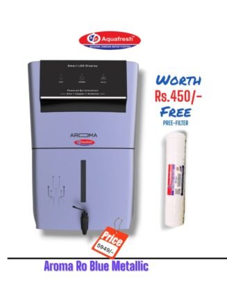 Aroma Blue Copper Ro Water Purifier | Premium Series | One year Warranty on RO Pump and Electric Power Supply | Consumables are chargeable | Free Installation worth Rs.549 and Two Times Free Home Service Visits (250×2=Rs.500 Free) (Copy)
