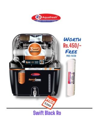 Swift  Black Copper Ro Water Purifier | Pro Series | One year Warranty on RO Pump and Electric Power Supply | Consumables are chargeable | Free Installation worth Rs.549 and Two Times Free Home Service Visits (250×2=Rs.500 Free) (Copy) (Copy)