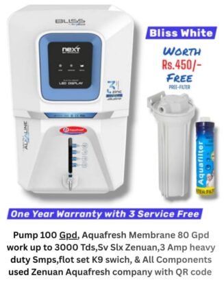 Bliss Copper Ro Water Purifier | Pro Series | One year Warranty on RO Pump and Electric Power Supply | Consumables are chargeable | Free Installation and Three Times Free Home Service Visits (250×3=Rs.750 Free)